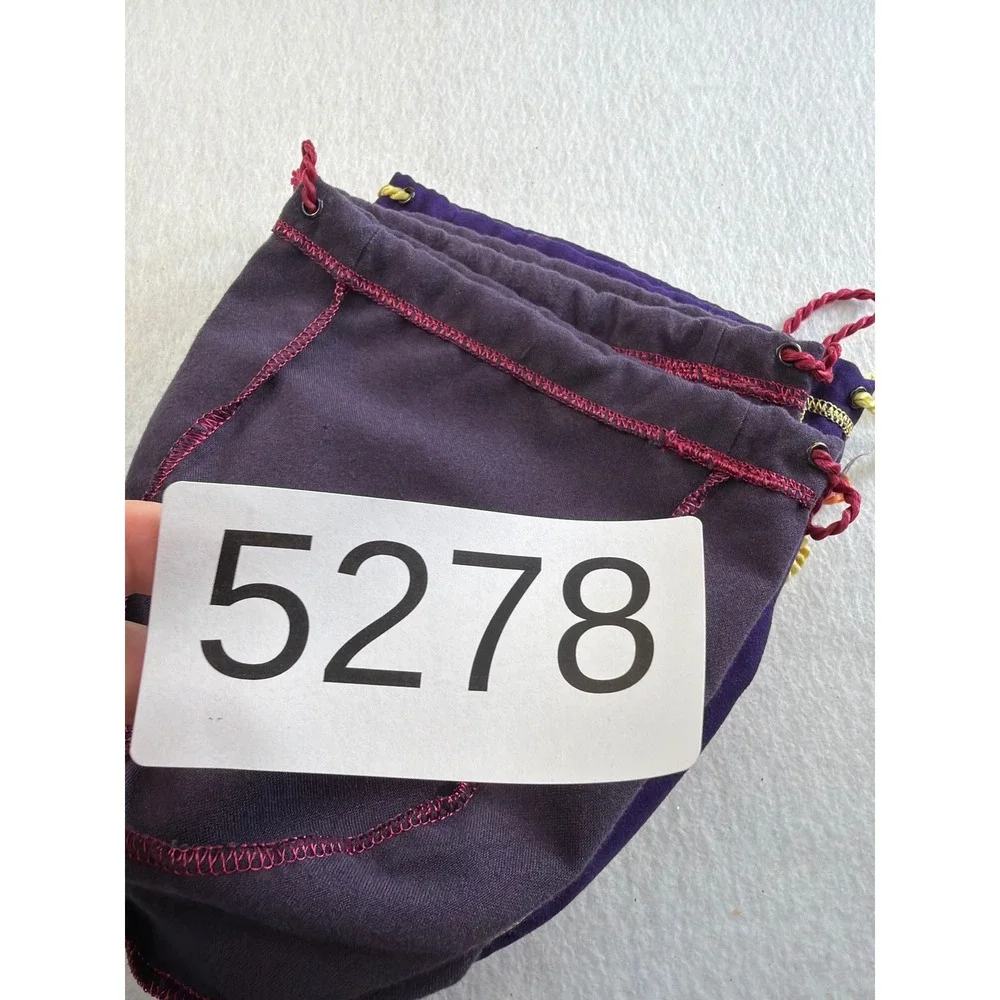 Crown Royal Drawstring Bags Lot of 6 Purple Black Orange Mixed Sizes Crafting